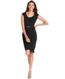 Go from the desk to dinner in Charter Club's versatile petite sheath dress. (Clearance)