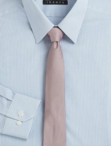 Handsomely crafted pindot-print silk tie.SilkDry cleanMade in USA PLEASE NOTE: The actual color of this tie is dusty lavender. 