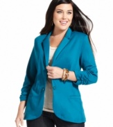 Add instant structure to your fall looks with Style&co.'s plus size jacket-- it's a must-have!