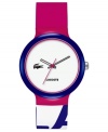 Sport non-stop color with this Goa collection unisex watch from Lacoste.