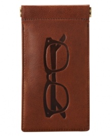 You'll love the way your look comes together with this leather eyeglass case from Fossil.