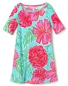 She's sure to bloom in this easy-breezy Lilly Pulitzer dress with a colorful floral print.