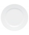 Dine with Wickford dinnerware and tie in timeless sophistication with every meal. This versatile white porcelain dinner plate from kate spade new york has a contemporary shape embossed around the rim with a twisting rope design.