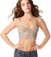 Ideal for layering, pair the stretch lace bra from Free People under your fave sheer tops. Seasonless and ultra-feminine, this is a wardrobe essential!