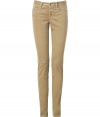 Embrace the seasons go-to fabric with these ultra-chic, light brown velvet pants from Closed - Classic five-pocket style in a low rise, curve-hugging cut - Belt loops and button closure - A dynamite, polished alternative to jeans ideal for work or weekend - Pair with button downs and ankle booties pullovers and ballet flats or dressier tops and platform pumps