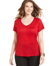 American Rag's plus size tee is a must-have basic for a laid-back look!