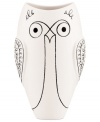 Full of personality, the tall Woodland Park owl vase is a fun surprise in any setting from kate spade new york. Featuring a black and white glaze inspired by Seattle's Phimney Ridge zoo.