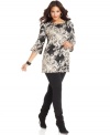 Stand out this season with Style&co.'s printed plus size tunic top!