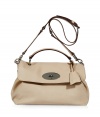 Upgrade your style with this ultra-luxe bag from British It label Mulberry - Medium-sized satchel with top handle and convertible shoulder strap, silver-tone lock closure, matching keychain charm on handle - This is the perfect investment bag thats great for everyday use and will last for years to come