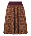 Work this seasons penchant for prints into your polished daytime look with Sophie Theallets immaculately crafted fine knit jacquard silk skirt, an easy-chic choice both feminine and incredibly elegant - Hidden back zip, solid ribbed waistband - Fitted waist, softly draped full skirt - Wear with feminine tops, sleek leather accessories and statement jewelry