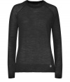 Casual gets a high style makeover with this ultra-chic raglan sleeve pullover from See by Chloe - Crew neck, long raglan sleeves, fitted silhouette, wide banded hem - Pair with cropped pants or jeans and wedge heels