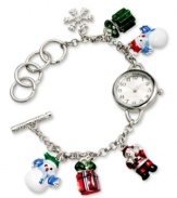 Spend time in a winter wonderland with this charming watch from Charter Club.