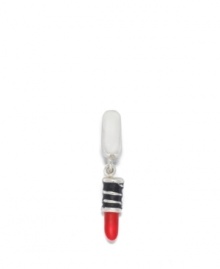 Show your love for feminine beauty with this dangling lipstick charm in sterling silver and enamel. Donatella is a playful collection of charm bracelets and necklaces that can be personalized to suit your style! Available exclusively at Macy's.