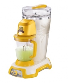 Brave the unknown-the cordless design of this frozen drink genius takes the fun of your favorite party to new heights, whipping up 36-ounces of the best shaved ice blends wherever you are. To keep the party going, the high-volt battery pack creates up to 60 drinks on a single charge! 1-year warranty. Model DM0910.