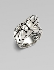 From the Kali Collection. A textured style with a twisted design. Sterling silverWidth, about ½Imported