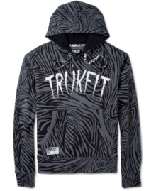 Let this zebra print hoodie from Trukfit be your guide through the urban jungle and weekend safaris.