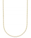 Add a touch of luxury with a simple chain. Giani Bernini's dot dash necklace is crafted in 24k gold over sterling silver. Approximate length: 20 inches.