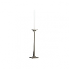 Organically molded under fire, this handmade candlestick exudes metal artistry with a New York edge.