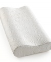 Sleep on it. This Contour pillow from Sealy provides enhanced neck support to keep your body aligned while also relieving pressure. Hypoallergenic construction, ventilation channels and soft knit cover make this the ideal pillow for a refreshing and comfortable night's sleep.