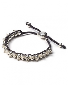 Links of London Mini Skull Gray Friendship Bracelet