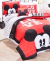 An iconic figure throughout the years, Mickey Mouse is beloved by all. Drift off to a magical sleep with these adorable decorative pillows from Disney, featuring a classic color palette and the one and only Mickey Mouse front and center.