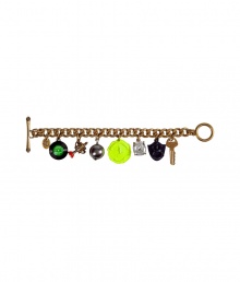 Make a stylish statement with this chic bracelet from Juicy Couture - Whimsical charms on a bronze chain - Style with elevated basics for day or with of-the-moment looks for evening