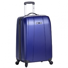 Travel trolley for those on the go. Recessed, One-Button locking handle system with Industrial Aluminum Tubes and molded ergonomic comfort grip handle. Packing compartment in the lid comes with buttoned mesh divider to provide extra space for organizing.