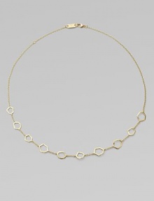 From the Modern Rock Candy Collection. A delicate design featuring 18k gold links that frame this collection.18k gold Length, 16-18 Lobster clasp Imported