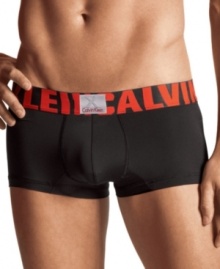 Underwear peeking above your belt is so passe. Avoid the show with these low-rise Calvin Klein briefs.