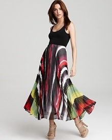 Alice + Olivia Dress - Colbie Tank with Pleated Skirt