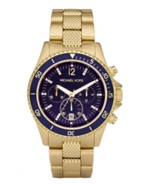 Set sail with this nautical-inspired watch by Michael Kors. Available exclusively at Macy's.