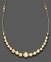 A versatile necklace that accents all kinds of styles, in 14k gold. Approximate length: 18 inches + 2-1/2-inch extender. Approximate drop: 1-1/2 inches.