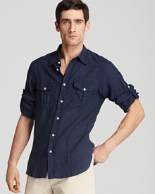 Billy Reid McDowell Linen Sport Shirt - Classic Fit