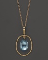 Rosecut blue topaz adds rich sparkle to 14K yellow gold. By Nancy B.