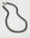 From the Chain Collection. A mix of rolo, wheat and curb sterling silver link chains in an elegant two-tone design. Two-tone sterling silverLength, about 18Toggle clasp closureImported 