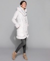 Tahari ensures that you can keep warm and not lose your feminine charm with this chic down coat. Smocking and ruching create a flattering, chic look on this winter staple. (Clearance)