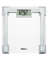 An art deco twist adds some flavor to the function of this scale, which keeps you in the know about your weight with a large digital display on an attractive polished chrome frame. 10-year warranty. Model TH311.