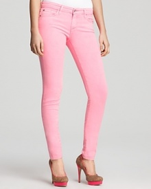 Ultra-skinny and electrically hued, these 7 For All Mankind skinny jeans master the color-pop denim trend with panache.