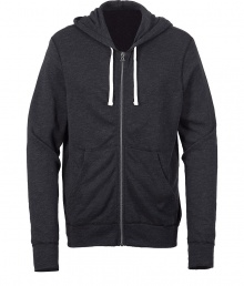 Stylish black vintage fleece zip hoodie - Add luxe to the everyday in this vintage-inspired hoodie - Flattering slim cut and luxurious feel - Pair with a t-shirt, jeans, and trainers for casual cool - Style with trousers and a cashmere pullover