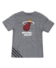 Sport your favorite team's gear with this court-ready Miami Heat tee from adidas.