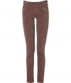 Set the style bar for casual cool looks with Citizens of Humanitys soft nutmeg velvet ultra slim skinnies, perfect for pairing with cozy knits and favorite boots - Classic five-pocket style, button closure, belt loops, extra form-fitting - Style with chunky oversized pullovers and edgy suede ankle boots