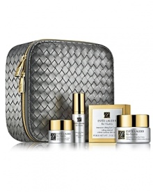 Lift away the look of the years. Four ultra-luxurious formulas for a look that appears more lifted over time. The collection includes a full-size Re-Nutriv Intensive Lifting Eye Creme .5 oz., plus the coordinating Face Creme .24 oz. and Serum .17 oz. All in a chic, zippered travel case.