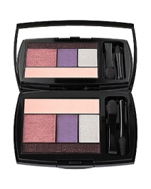 These alluring palettes feature silky, lustrous, long-wearing powders that transparently wrap the skin, resulting in a seamless layering of pure color and a radiant finish. Build with absolute precision and apply the shades in five simple steps (all over, lid, crease, highlighter and liner) to design your customized eye look. Contour, sculpt and lift with soft day colors or intensify your look with dramatic evening hues for smoky effects.