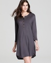 Prepare to hit snooze in this super-soft sleep henley from Lauren Ralph Lauren.