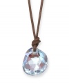 Let your natural beauty shine with the help of this lovely galet crystal pendant from Swarovski. Approximate drop: 1 inch.