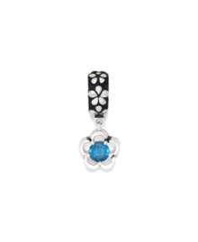 Add this flower charm to the bouquet of happiness on your beautiful bracelet or necklace. In sterling silver with blue cubic zirconia accents. Donatella is a playful collection of charm bracelets and necklaces that can be personalized to suit your style!  Available exclusively at Macy's.