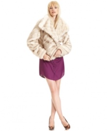 Layer on the look of luxe with this GUESS faux-fur jacket -- perfect for a glam holiday ensemble!