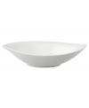 Fresh modern. Sheer white china in leaf form inspires naturally harmonious dining. A soft fluidity and radiant glaze give this salad bowl quiet elegance and lasting appeal. From Villeroy & Boch's collection of serveware and serving dishes.