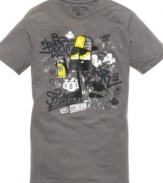 With a graffiti graphic, this tee from Ecko Unltd is thoroughly streetwise styling.