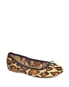 Sam Edelman has packed a roaring dose of leopard into refined ballet flats; calf hair and gold logo accents lend them extra luxe touches.